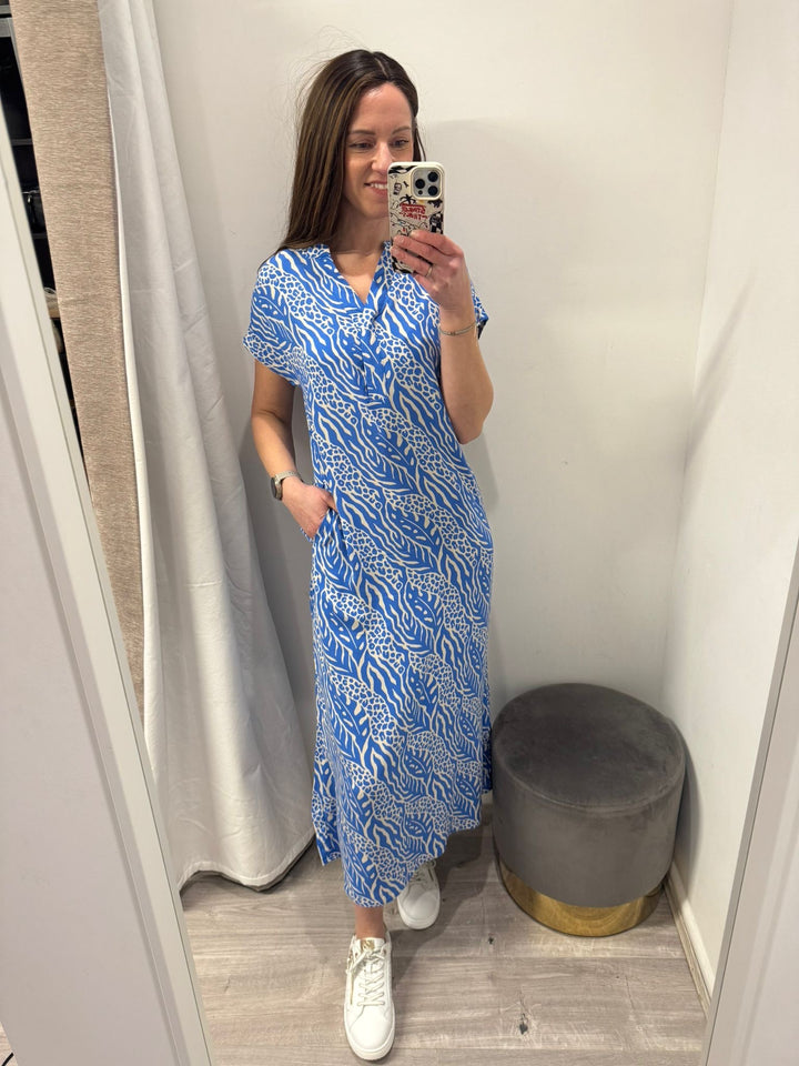 Joella Midi Dress - Nebulas Blue
