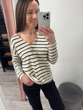 Load image into Gallery viewer, Sif Stripe Pullover - Birch mix
