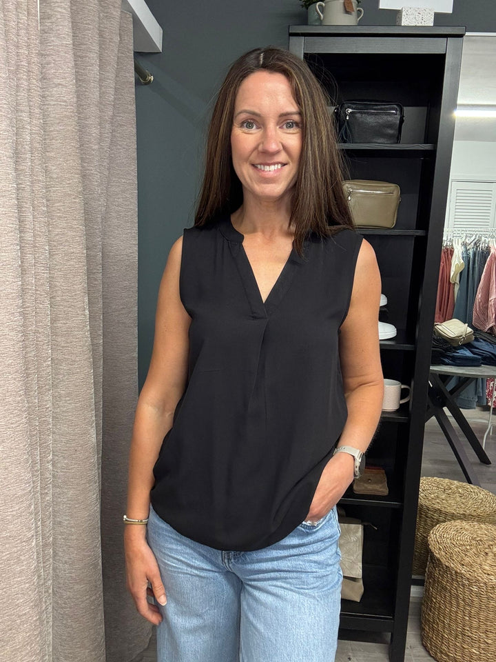 Joella Sleeveless Top - Black