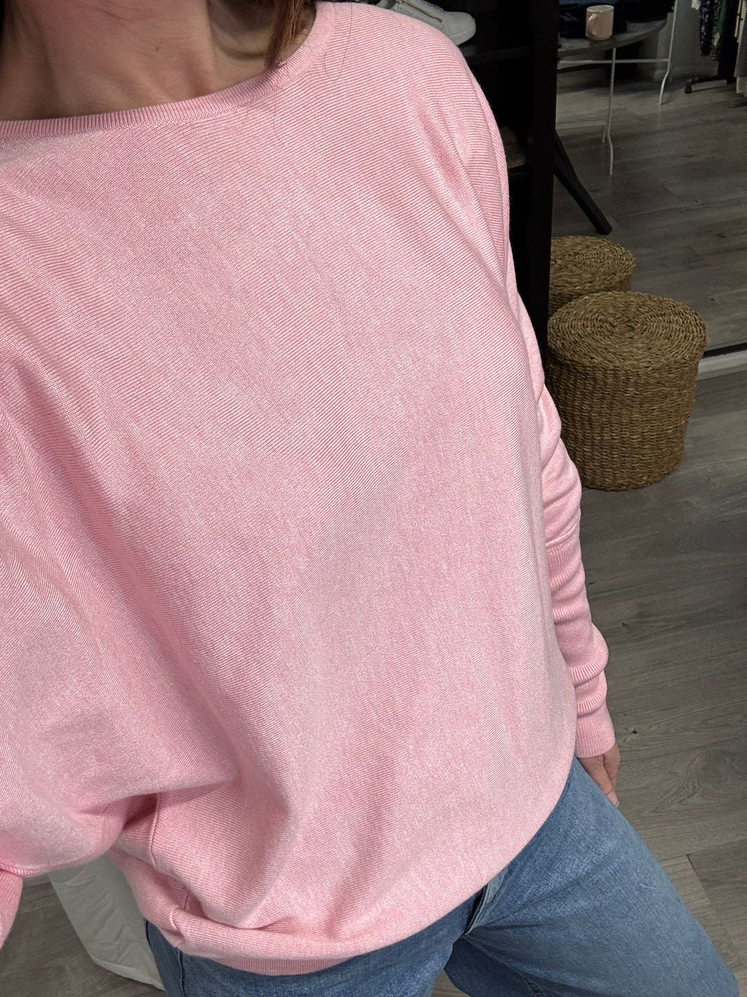 Morla Batwing Jumper - Parfait Pink