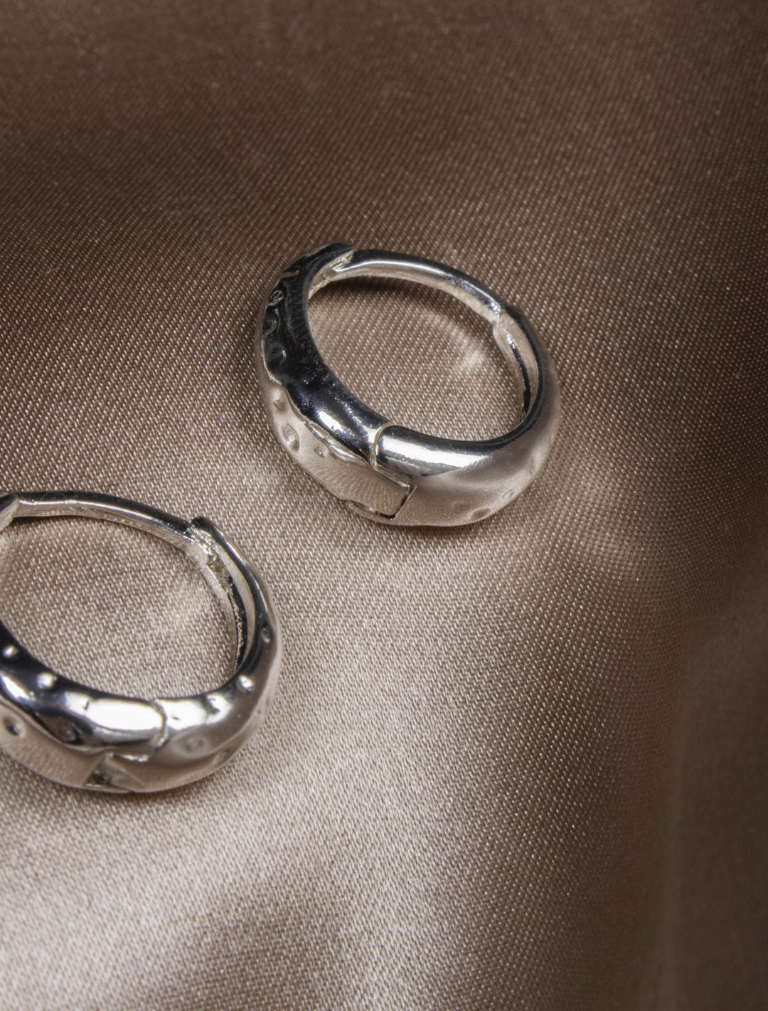 Medium Amy Hoops - Silver Plated