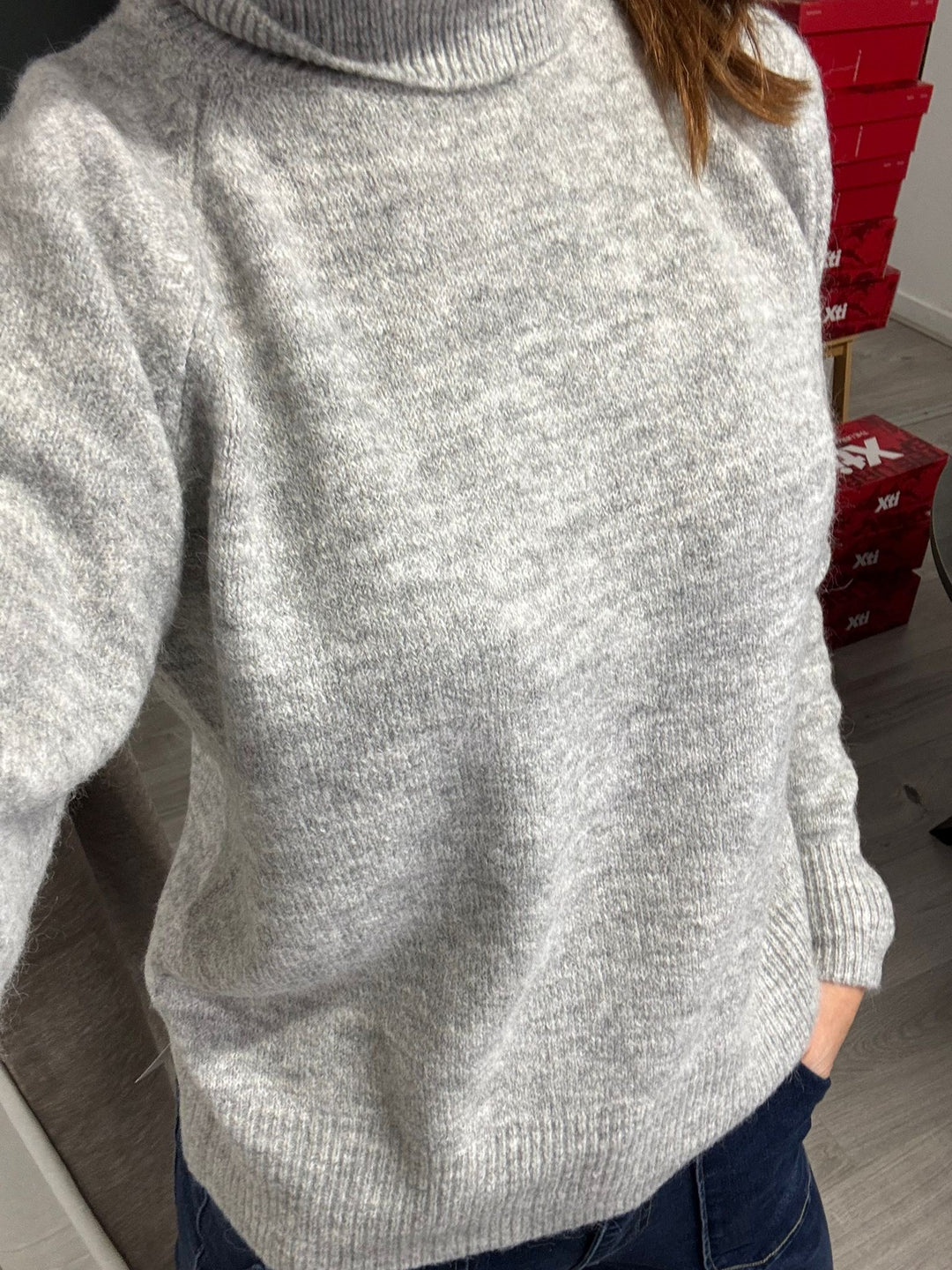 Monna Rollneck - Grey Melange