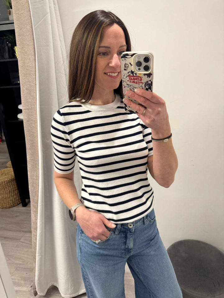 Luls SS Jumper - Navy Stripe
