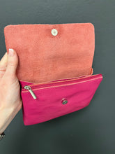 Load image into Gallery viewer, Luna Leather Crossbody Bag - Cerise
