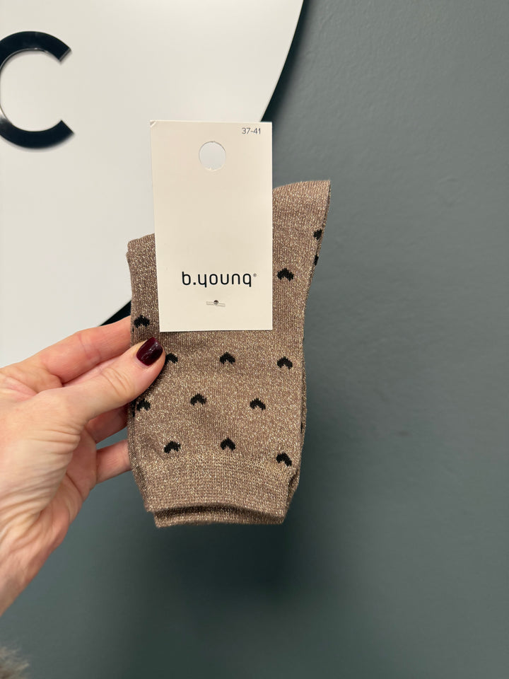 Vlini Socks - Gold Hearts