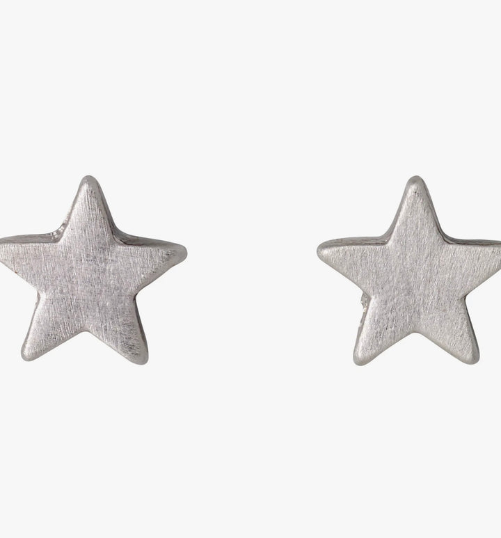 Ava Star Earrings - Silver Plated