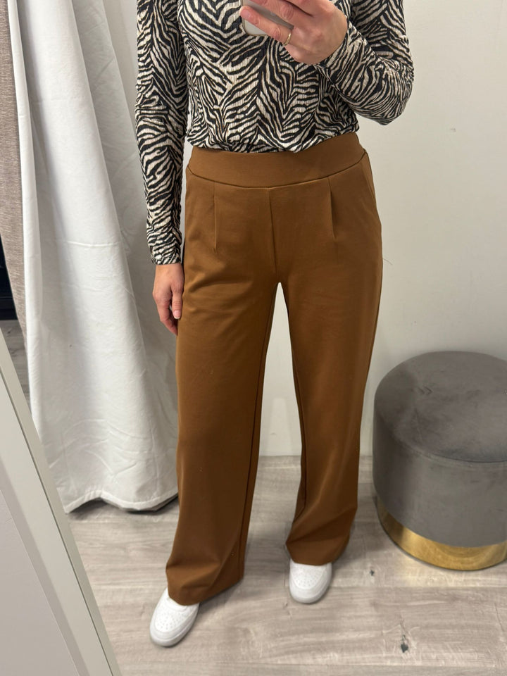 Rizetta Wide Leg Pants - Toffee
