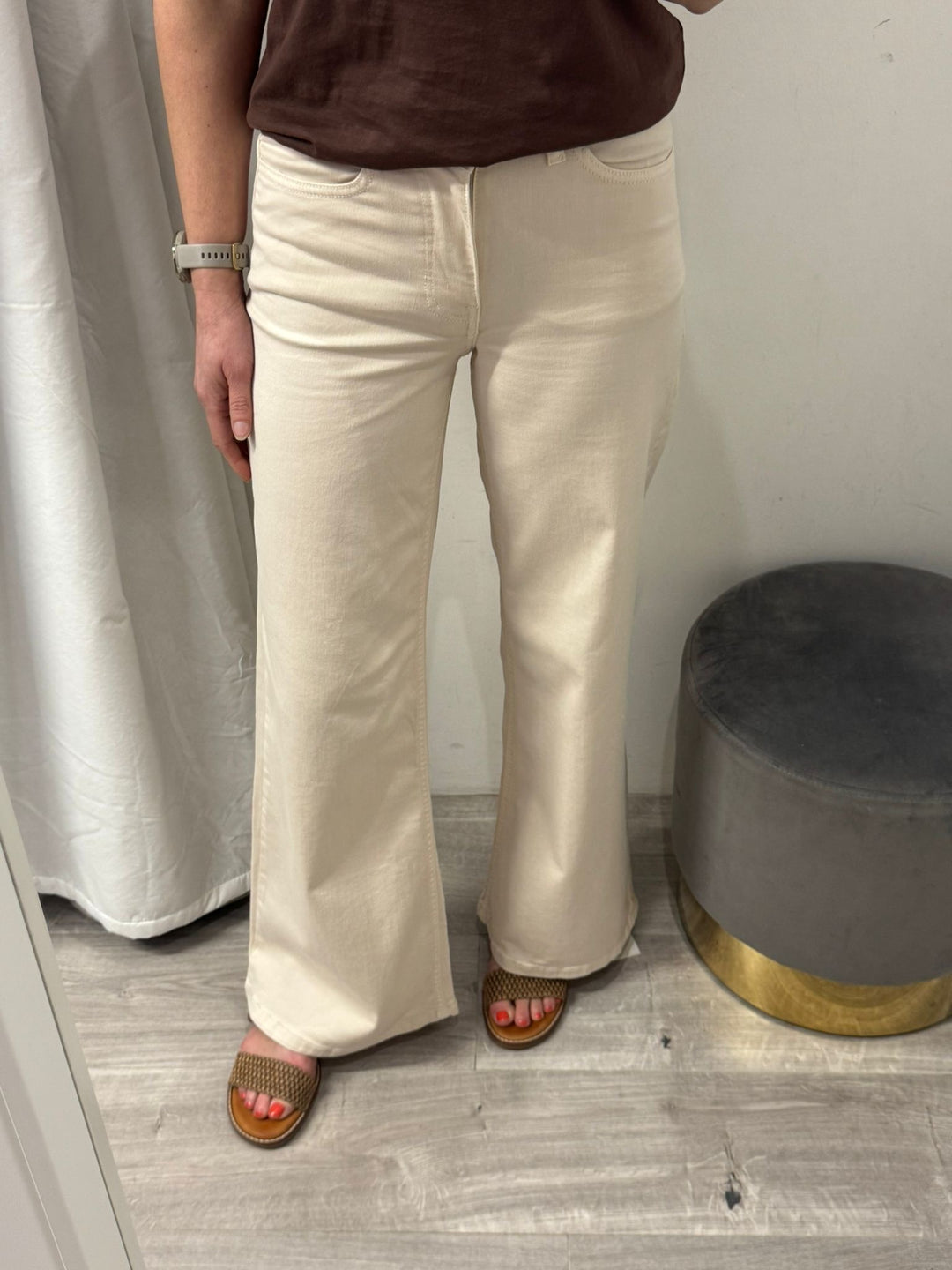Ziggy Wide Leg Jeans - Birch