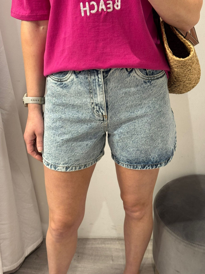 Aveny Shorts - Bleached Denim