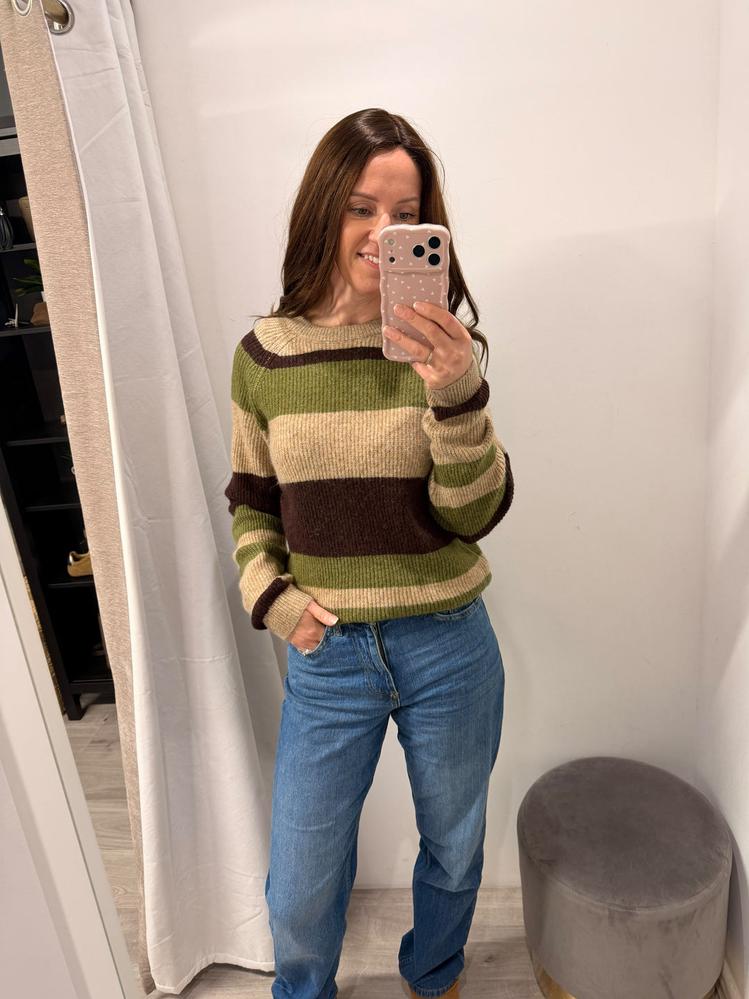 Otaja Jumper - Avocado Stripe