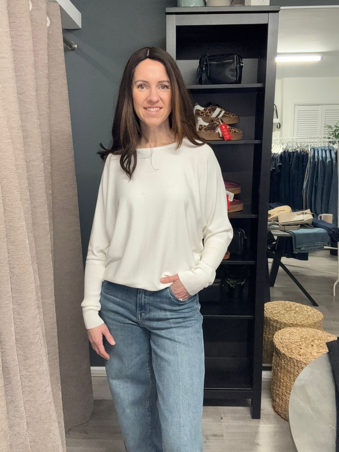 Morla Batwing Jumper - Marshmallow