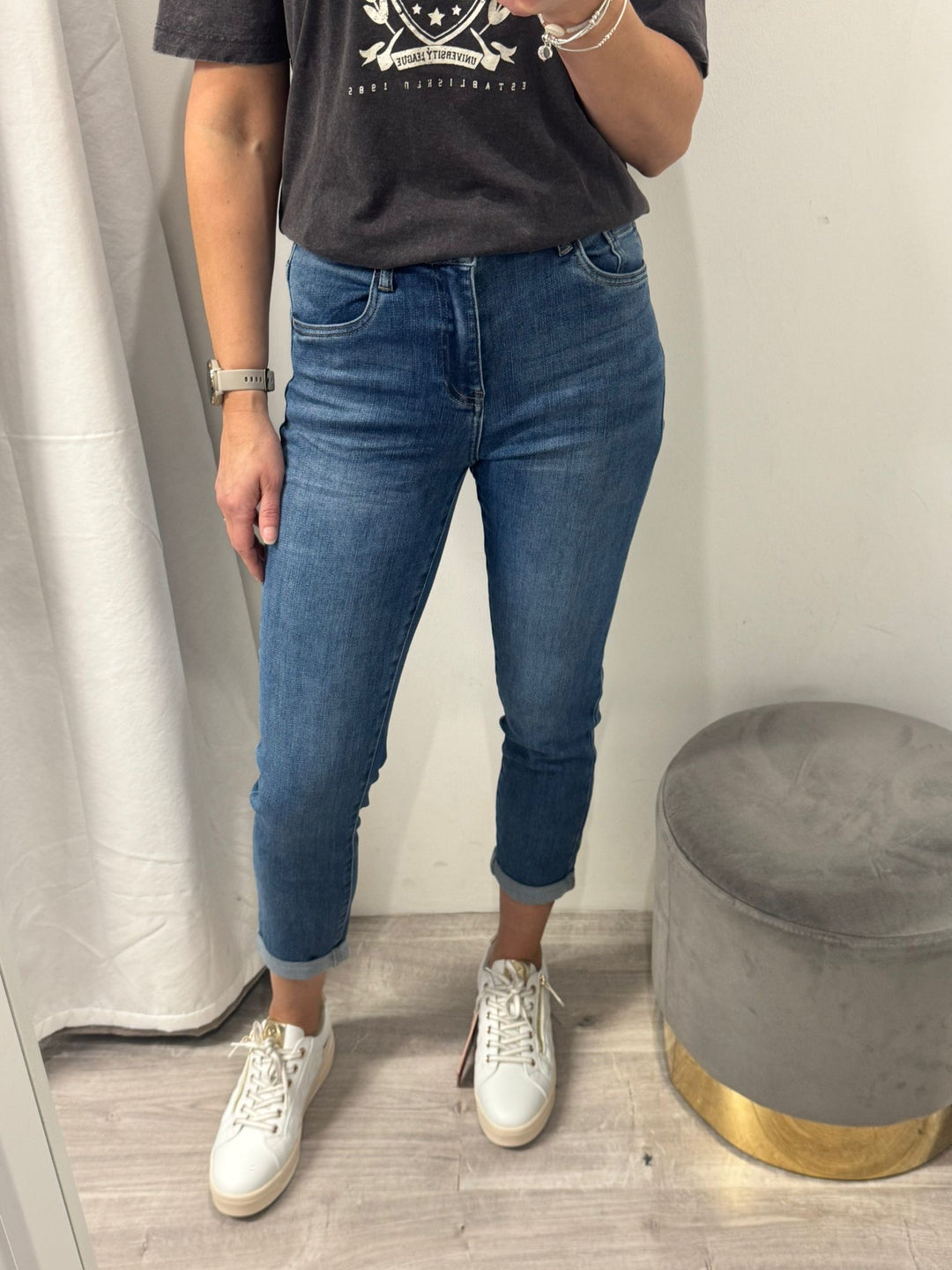 Toxik Boyfriend Jeans - Mid Wash