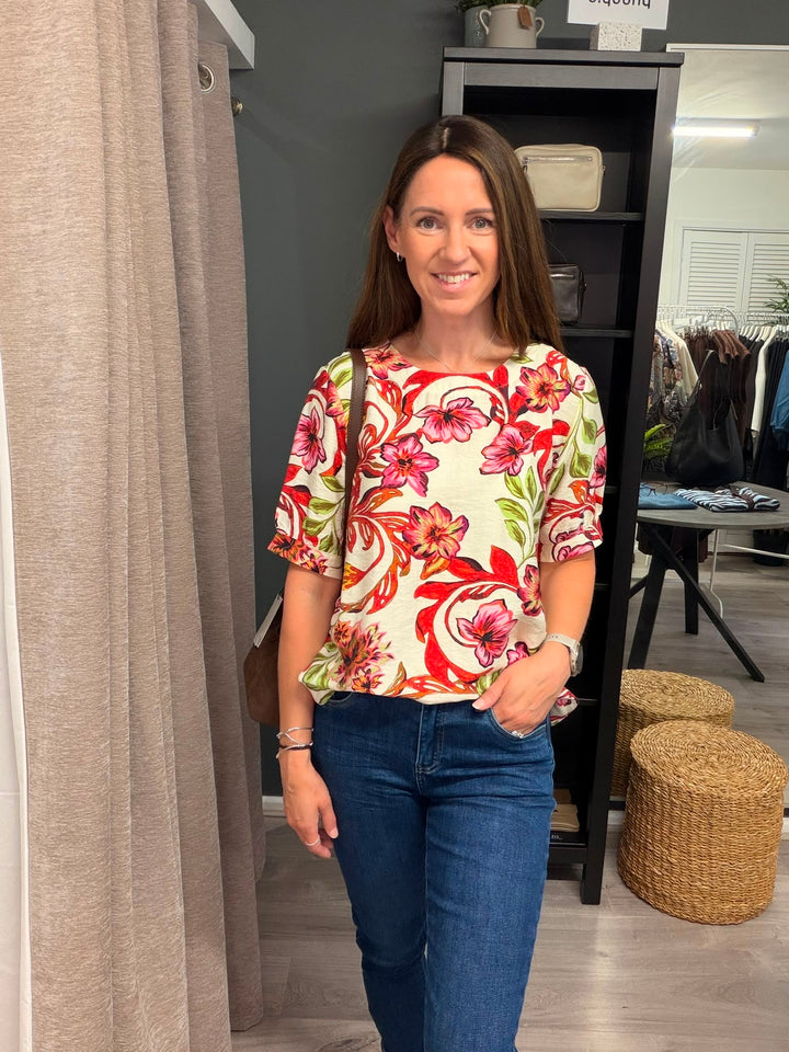 Freda Blouse - Vibrant Floral