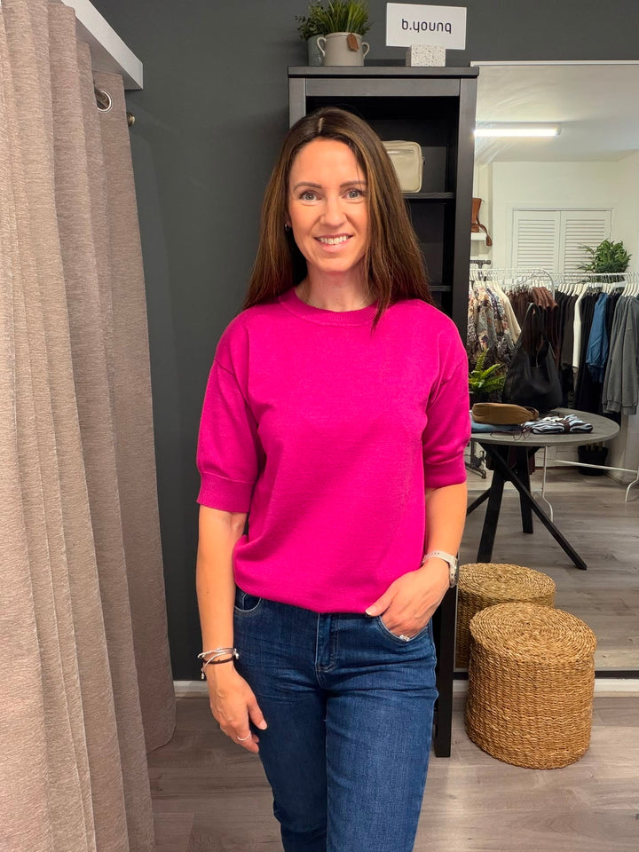 Morla T-shirt - Festival Fuchsia