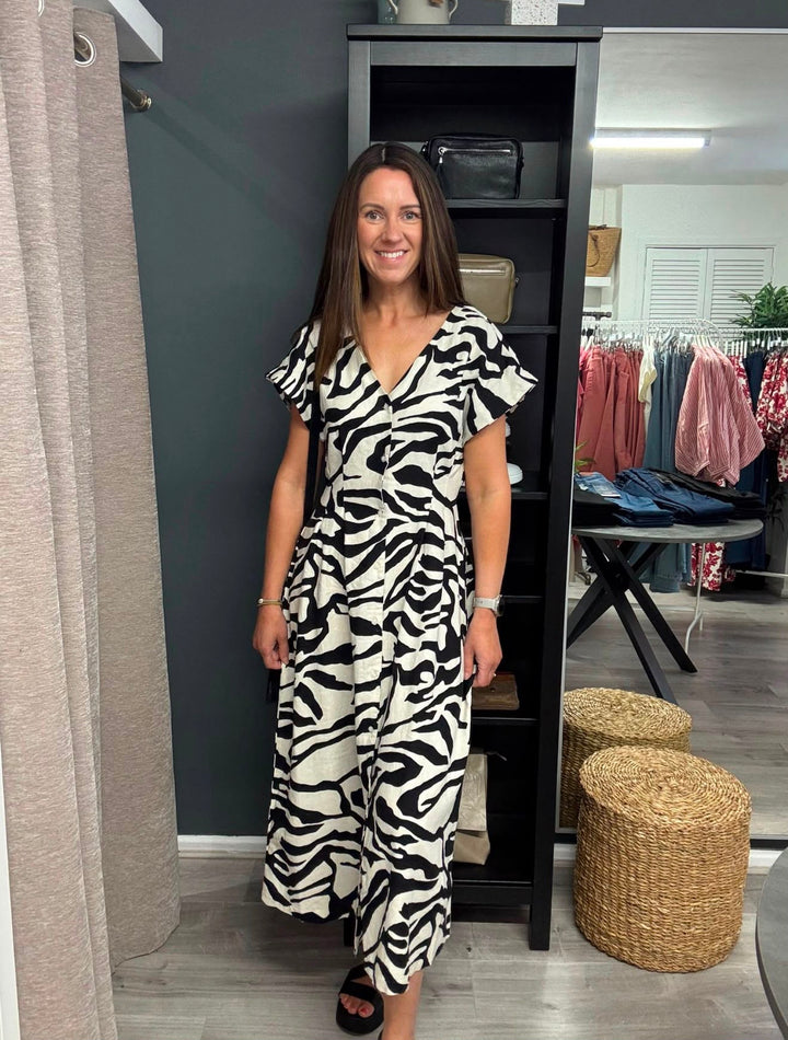 Linno Dress - Graphic Animal