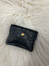 Load image into Gallery viewer, Leather Coin Purse - Metallic Black
