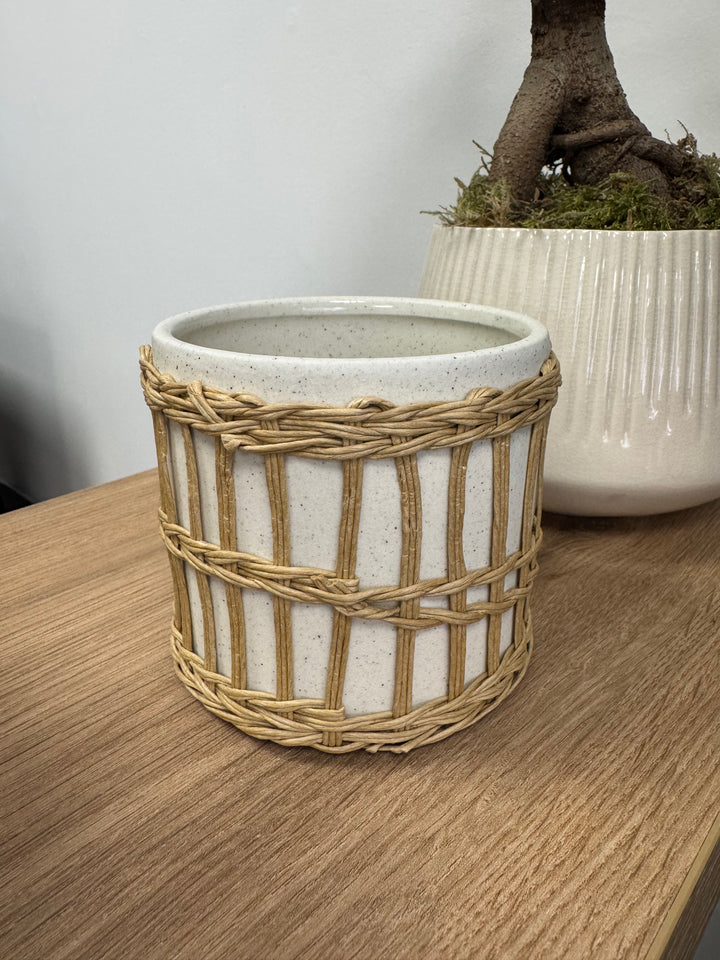 Seagrass Stone Vase