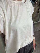 Load image into Gallery viewer, Raw Hem Tee - White
