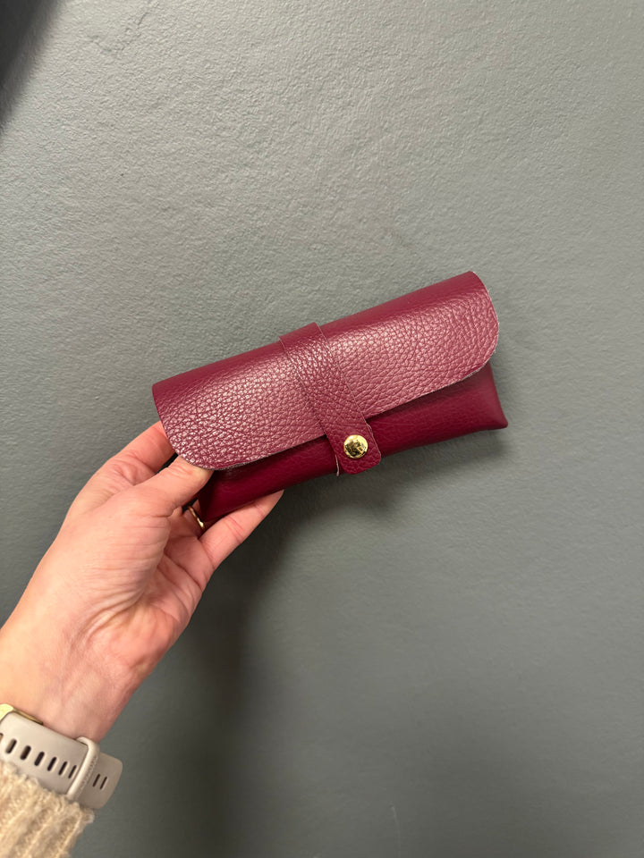 Leather Glasses Case - Various Colours