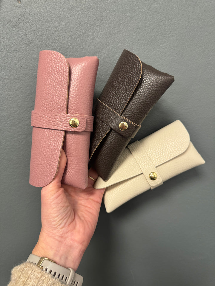 Leather Glasses Case - Various Colours