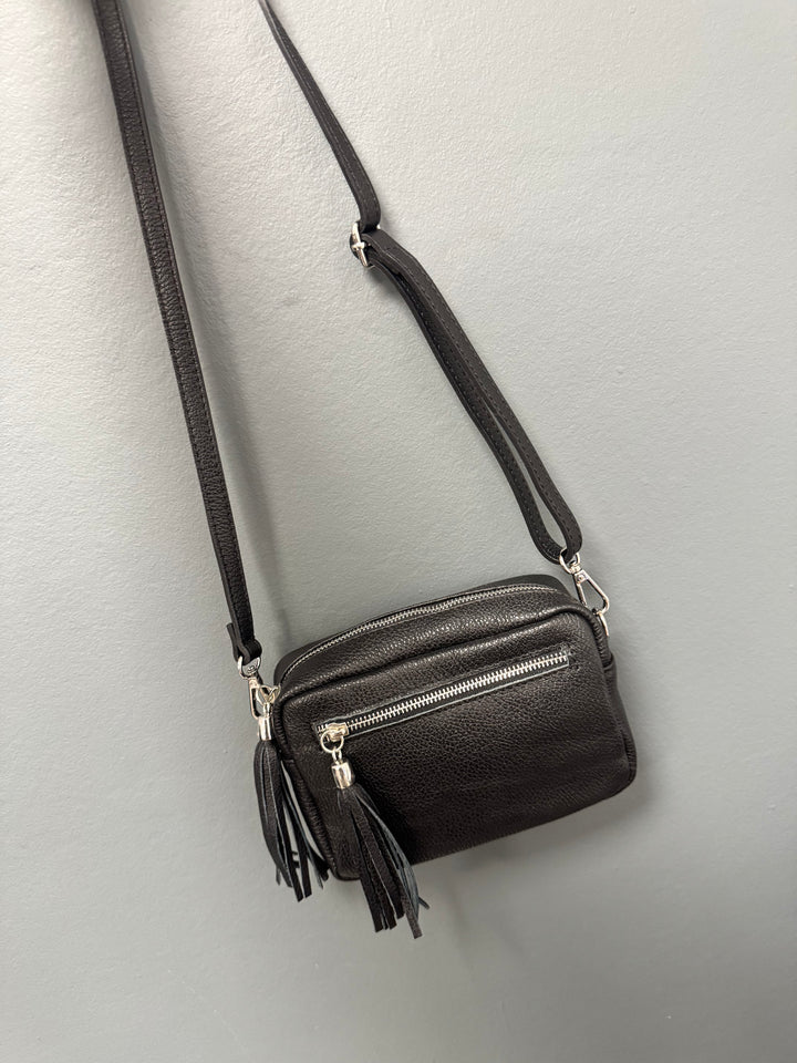 Leather Camera Bag - Black