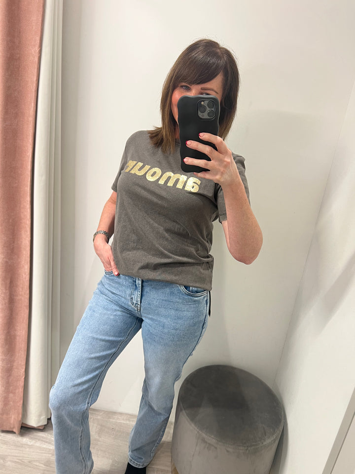 Toxik Evie Straight Leg Jeans - Mid Wash