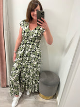 Load image into Gallery viewer, Ciara Printed Maxi Dress - Khaki Floral
