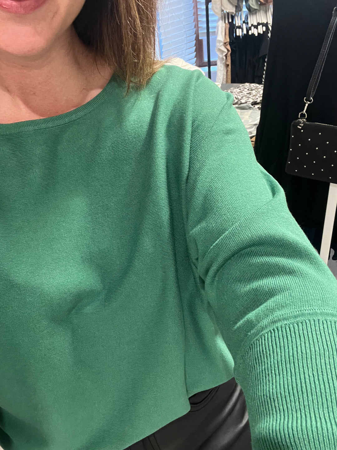 Morla Batwing Jumper - Foliage Green