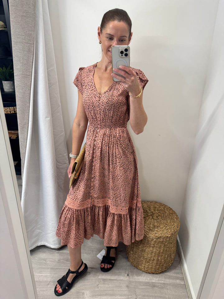 Ciara Midi Dress - Blush Fawn