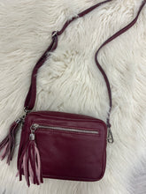 Load image into Gallery viewer, Leather Camera Bag - Burgundy
