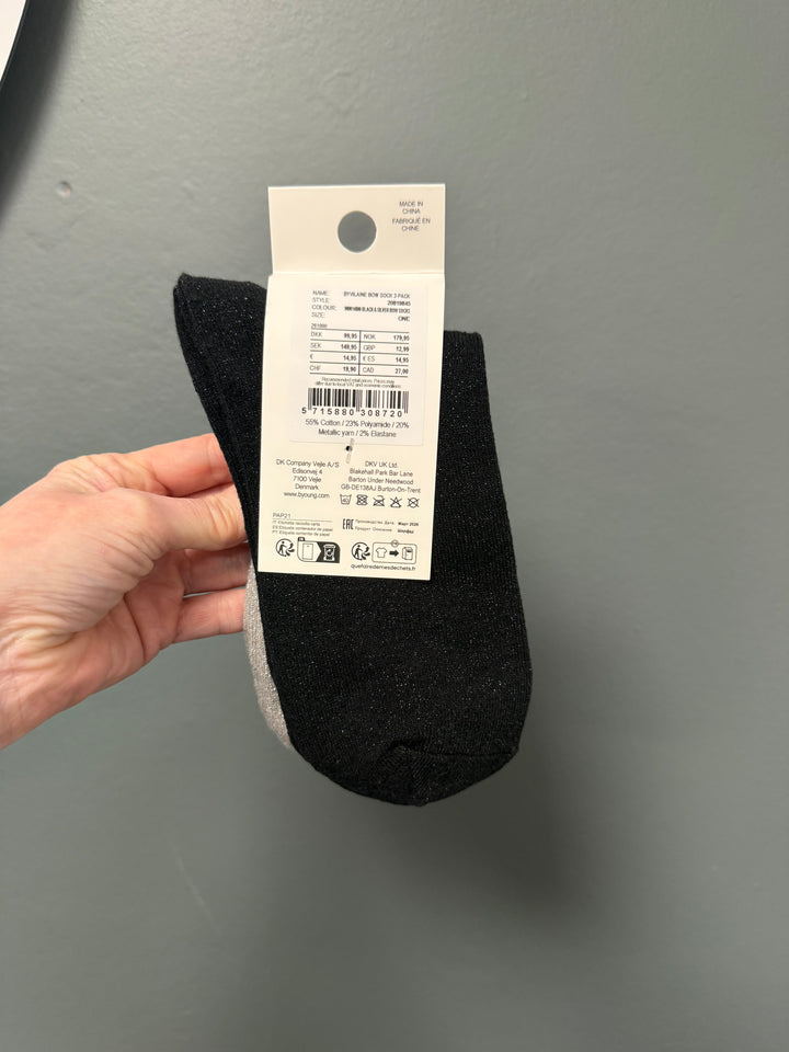 Vilaine Socks - Black/Silver