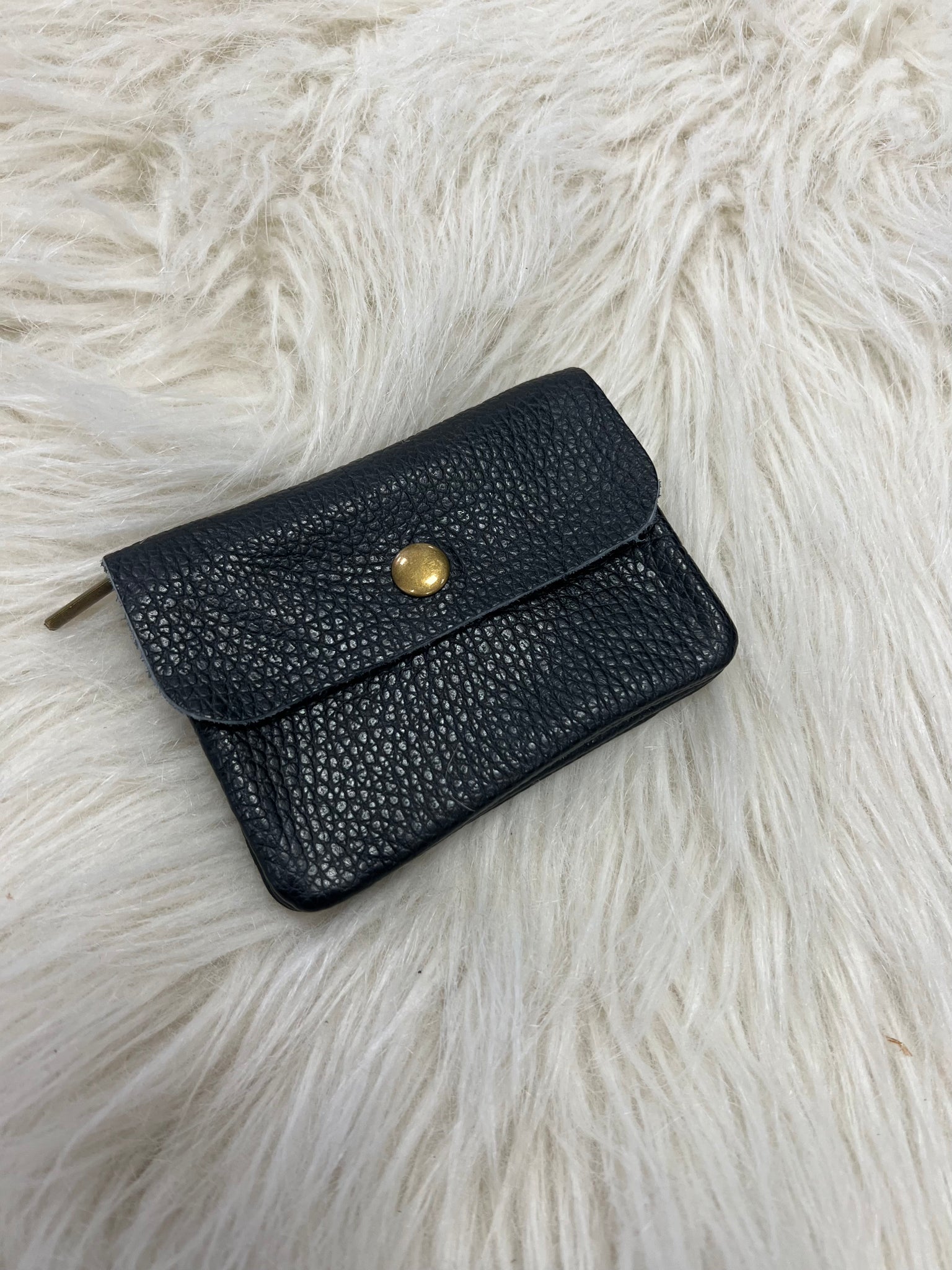 Leather Coin Purse Black