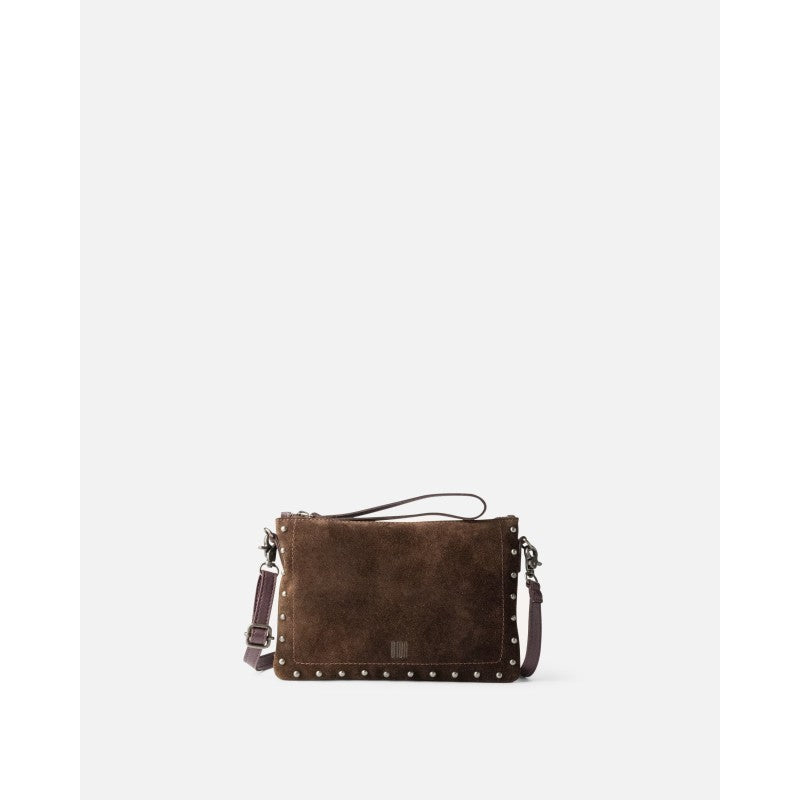 Perry Suede Bag - Dark Brown